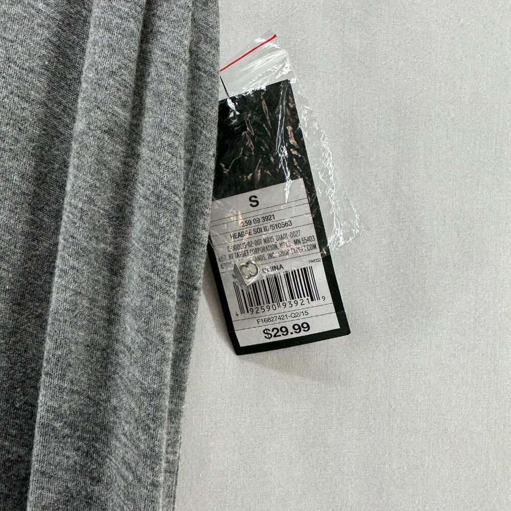 Mossimo Dress Sz S Embellished Lantern Tank Maxi Back Keyhole Stretch Rayon Gray - Picture 7 of 10